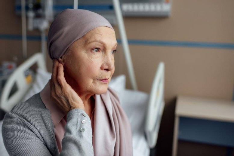 woman wearing a head covering