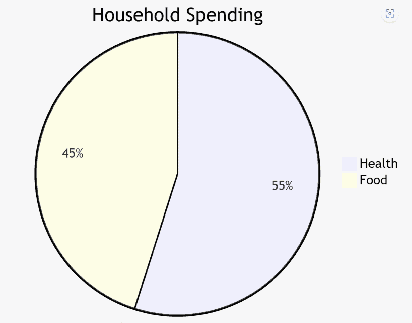 healthcare-costs-vs-food-costs-in-household-spending_Roundstone Insurnace