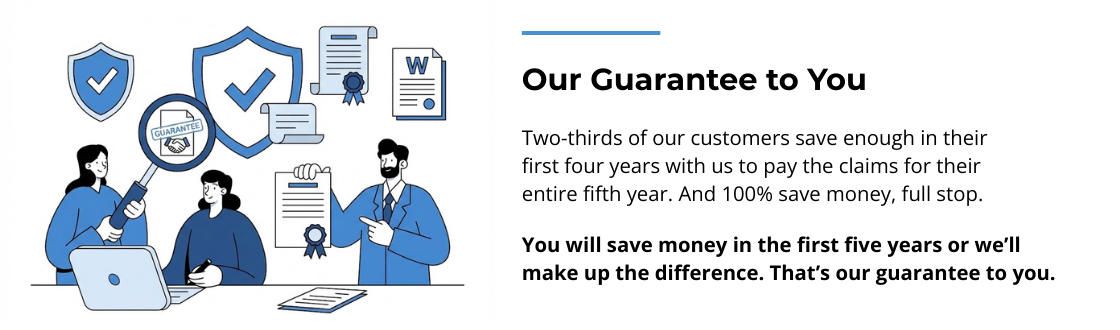 Business guarantee: customers save money in first five years